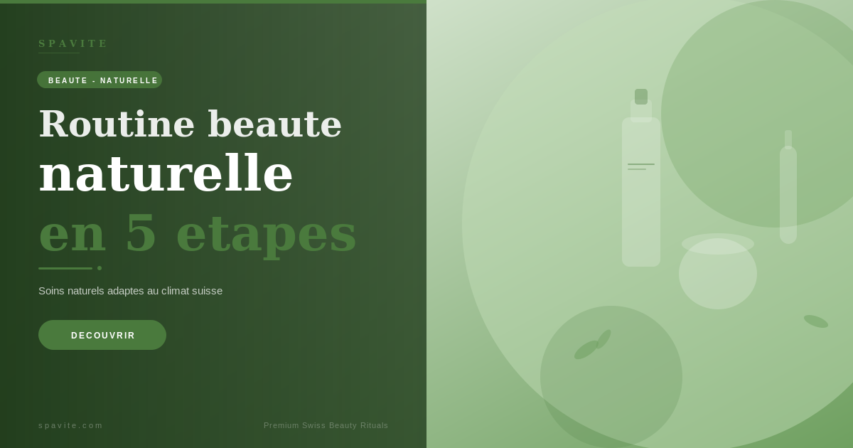 Routine beauté naturelle Suisse – 5 étapes pour une peau rayonnante
