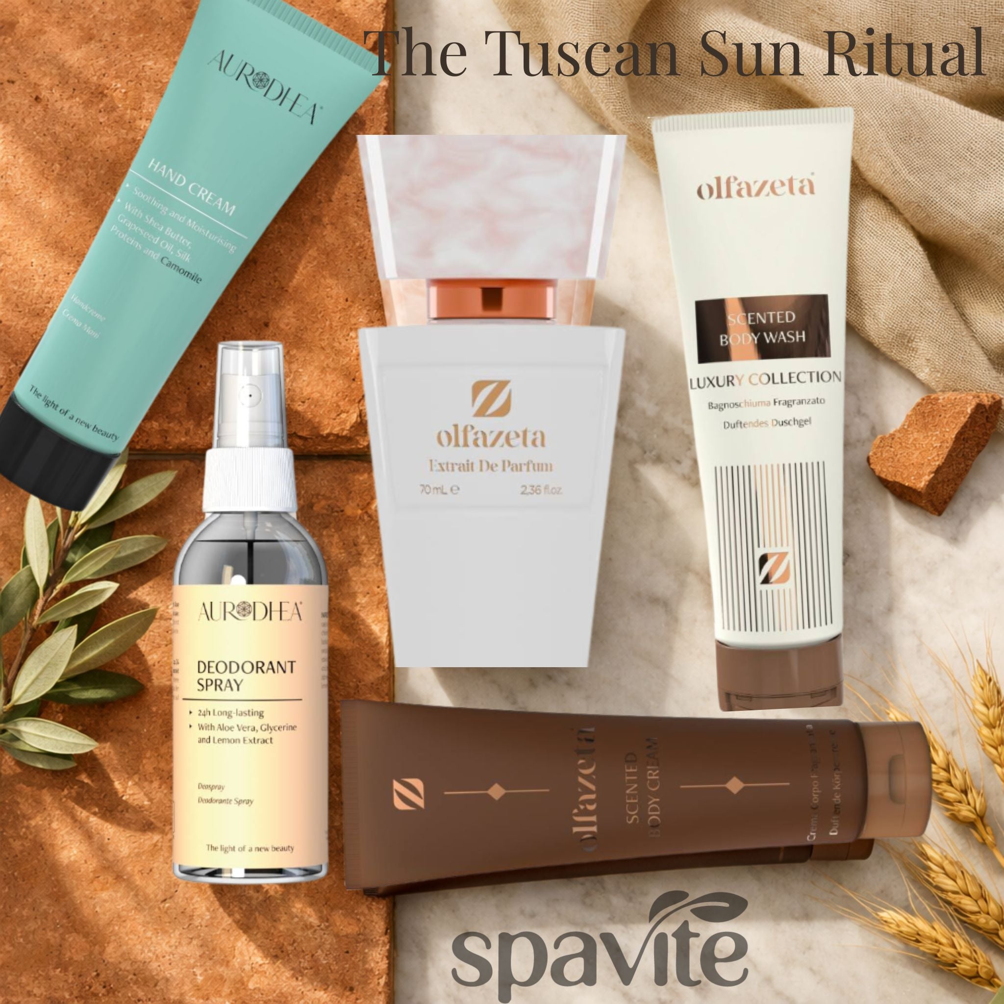 The Tuscan Sun Ritual – Luxus Wellness Set | 5-Step Spa | Spavite