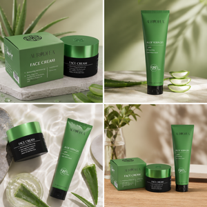 Premium 2-teiliges Hautpflege-Set mit Bio Aloe Vera.