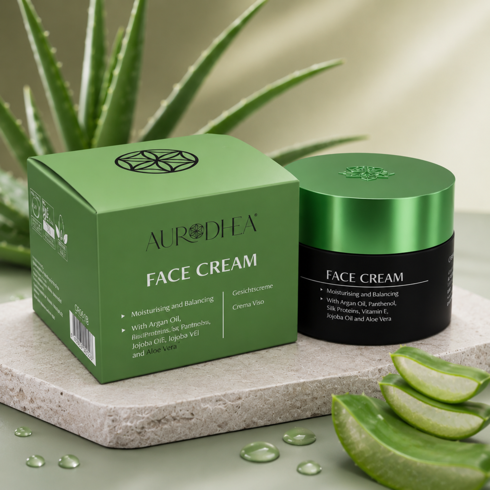 Aurodhea Tagescreme mit Aloe Vera (50 ml)
